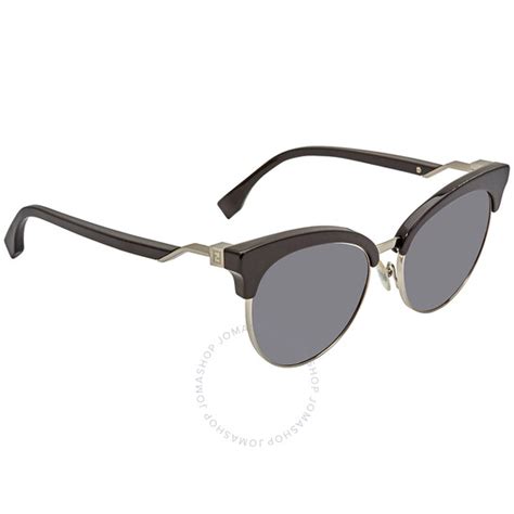 Fendi Cube Grey Gradient Cat Eye Ladies Sunglasses FF 